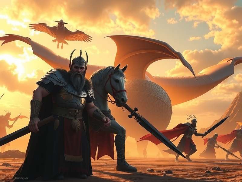 Titan Saga Kings Unite Epic Battle Scene